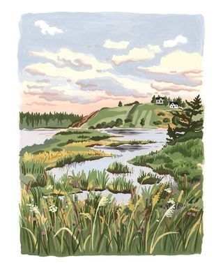 Hirtle&#39;s Beach Print- Kat Frick Miller