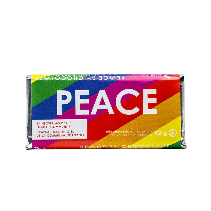 Pride Milk Chocolate with Hazelnuts Bar- Peace by Chocolate