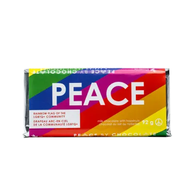 Pride Milk Chocolate with Hazelnuts Bar- Peace by Chocolate