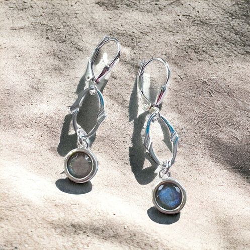 Brandy Earrings in Labradorite- Elizabeth Burry Design