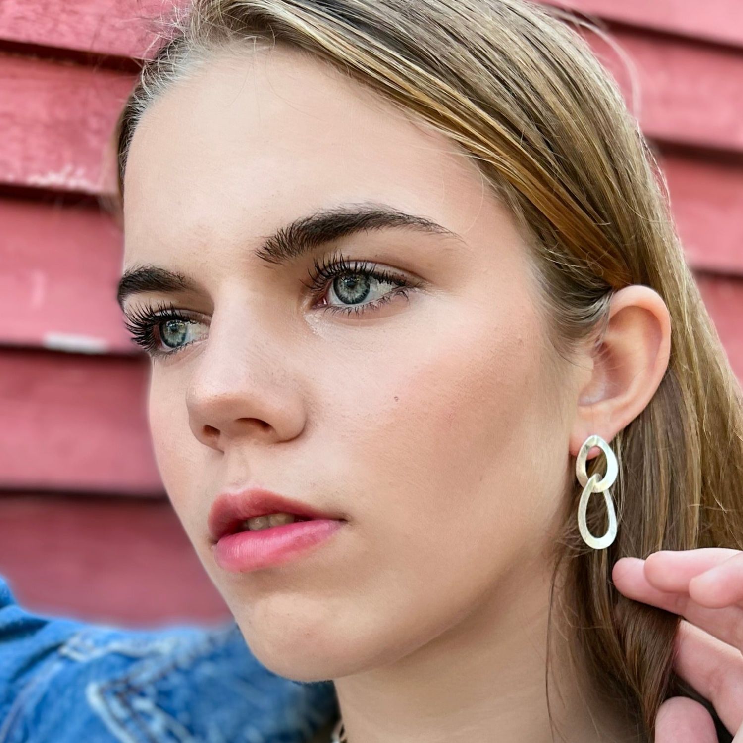 Ava Stirling Silver Studs- Elizabeth Burry Design 