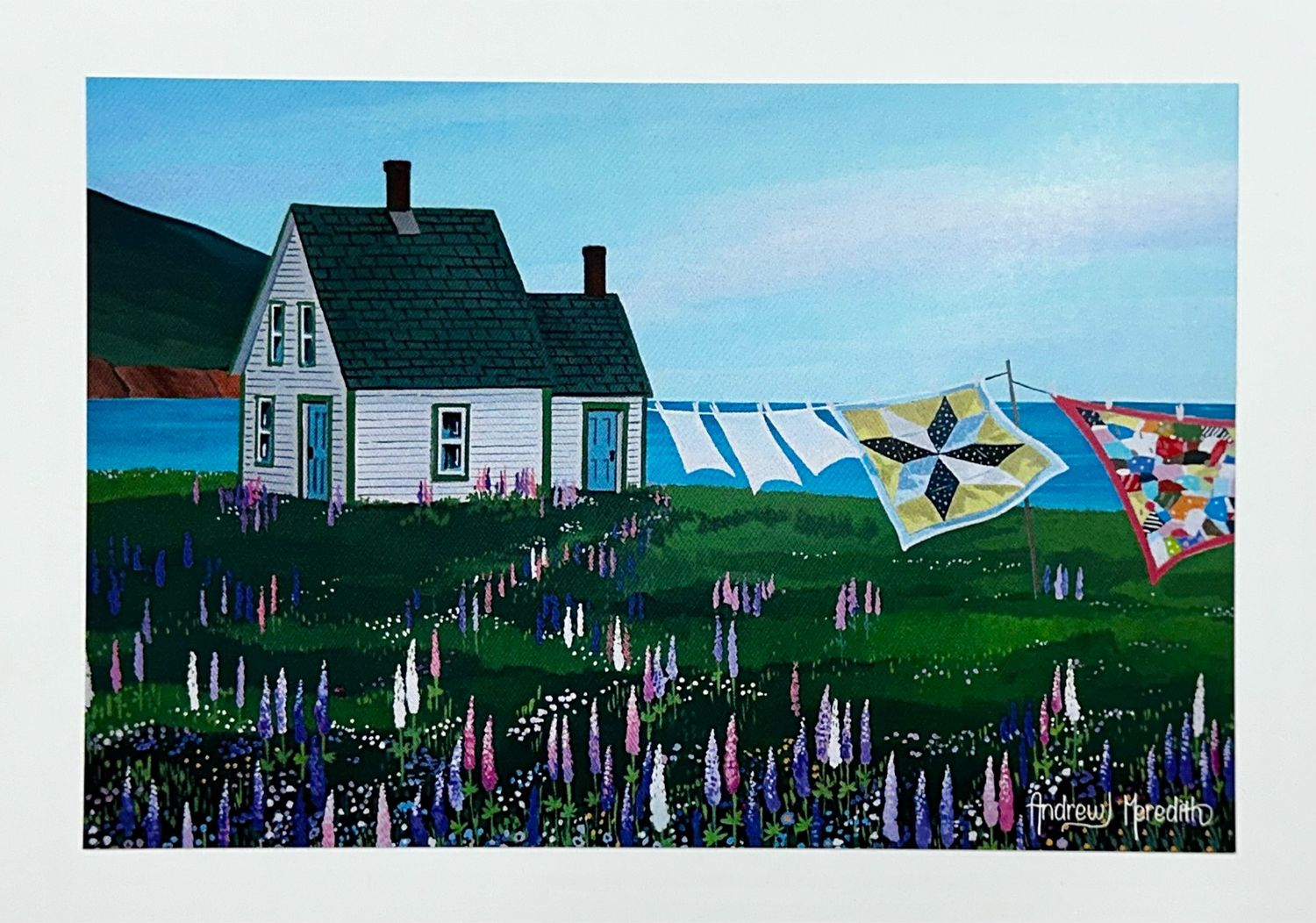 Lupines around the House Card - Andrew Meredith 