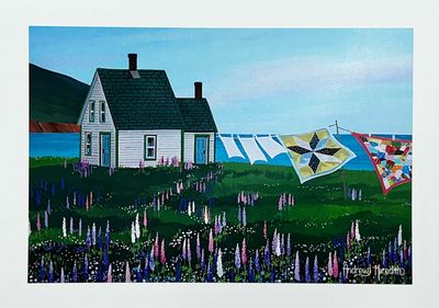 Lupines around the House Card - Andrew Meredith 