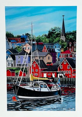 Lunenburg Waterfront Card - Andrew Meredith 