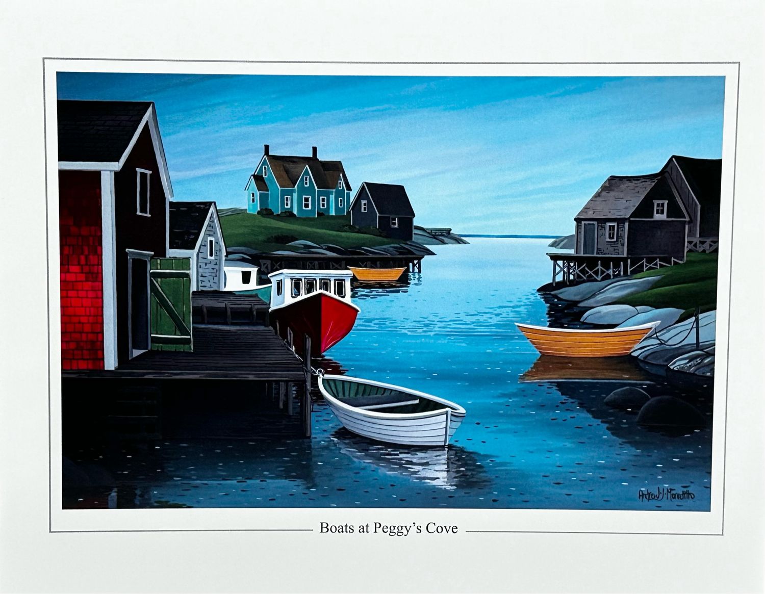Boats at Peggy&#39;s Cove Print - Andrew Meredith (8x10)