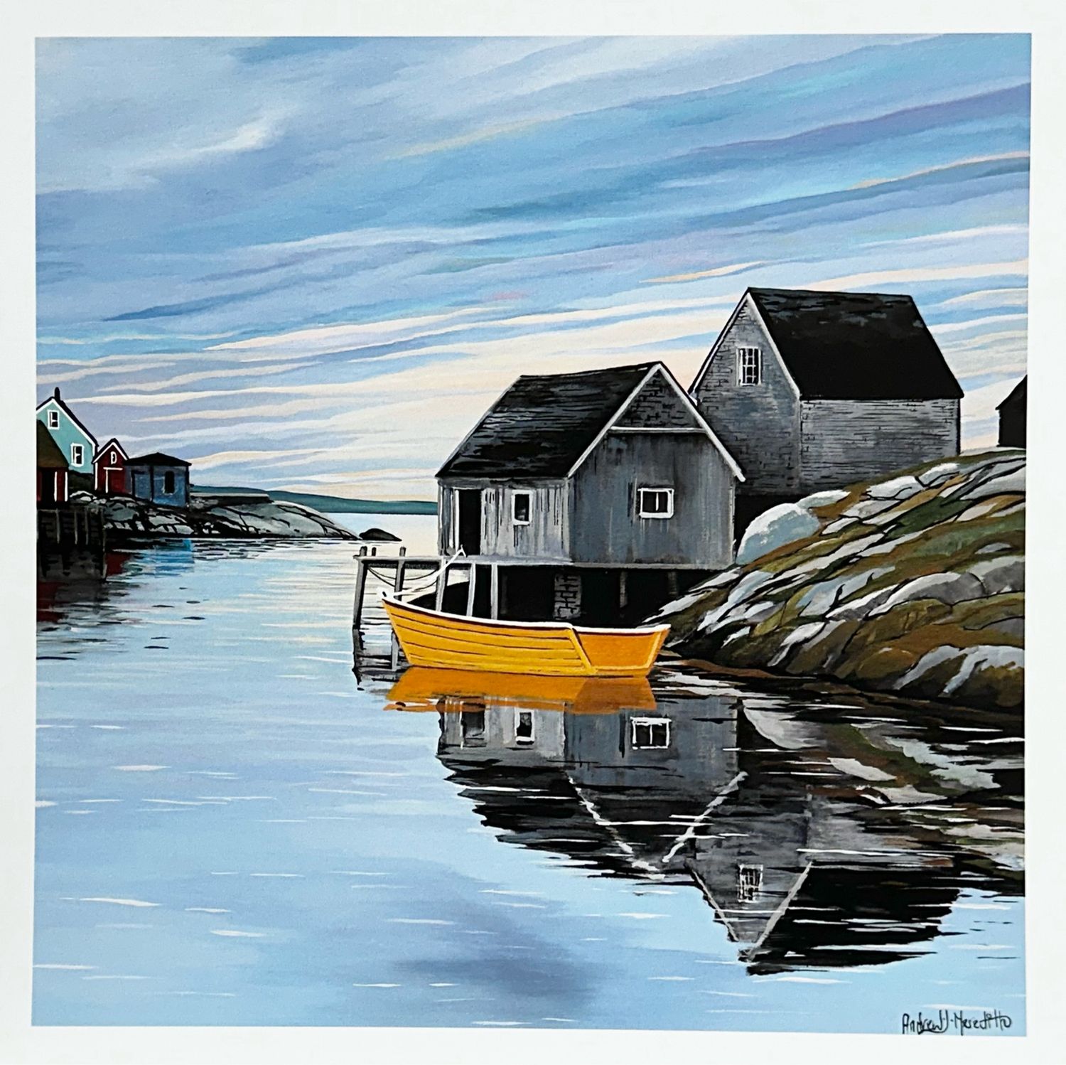 At Peggy's Cove Print - Andrew Meredith (12x12) At Peggy's Cove Print - Andrew Meredith (12x12)