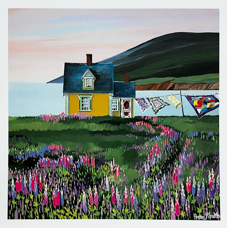 Lupines Everywhere Print - Andrew Meredith (12x12)