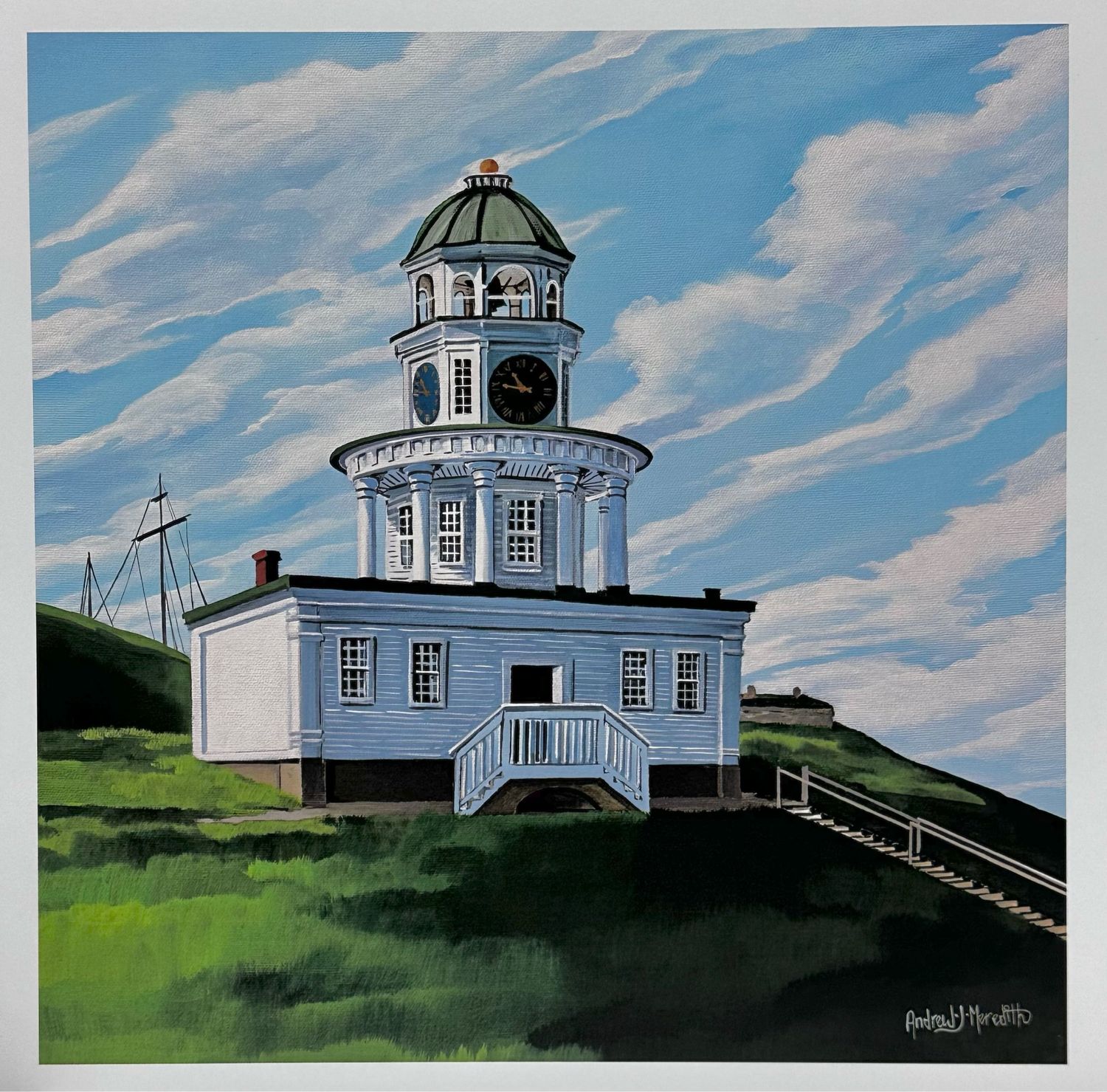 Halifax Town Clock Print - Andrew Meredith (12x12)