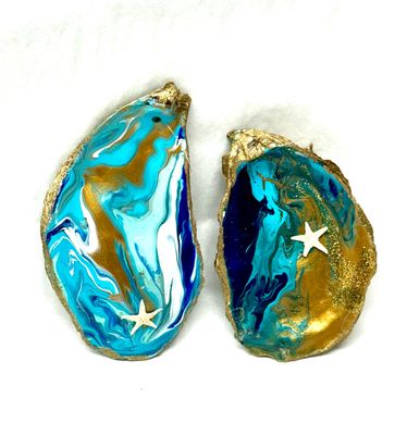 Oyster Shell Ornament - Stars For Life 