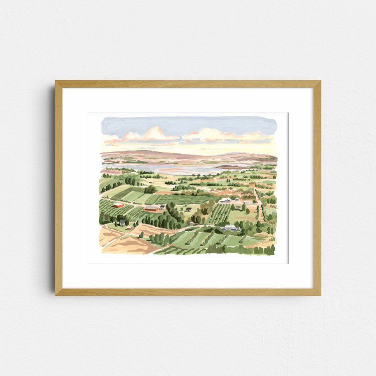Blomidon Look-off Print 8" x 10" Kat Frick Miller 
