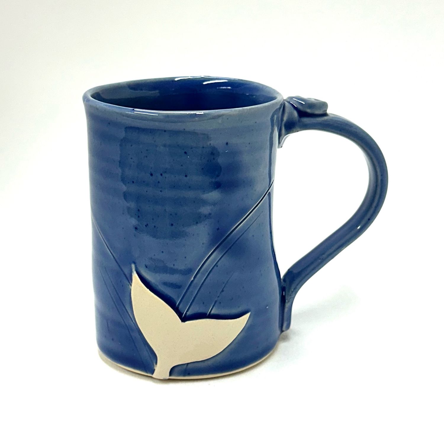 Large Dark Blue Whale Mug - Ginette Arsenault 