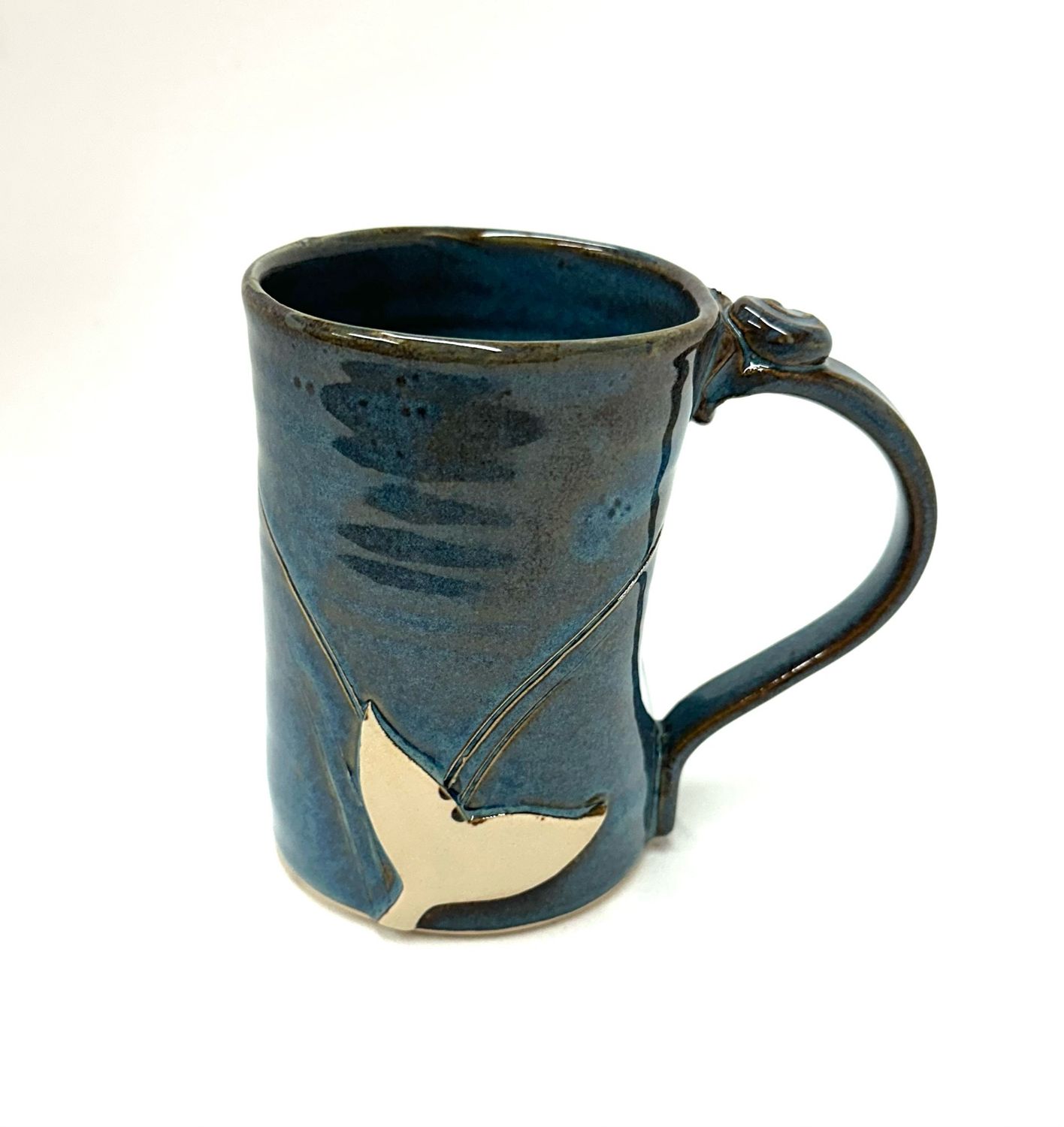 Large Denim Whale Mug - Ginette Arsenault 