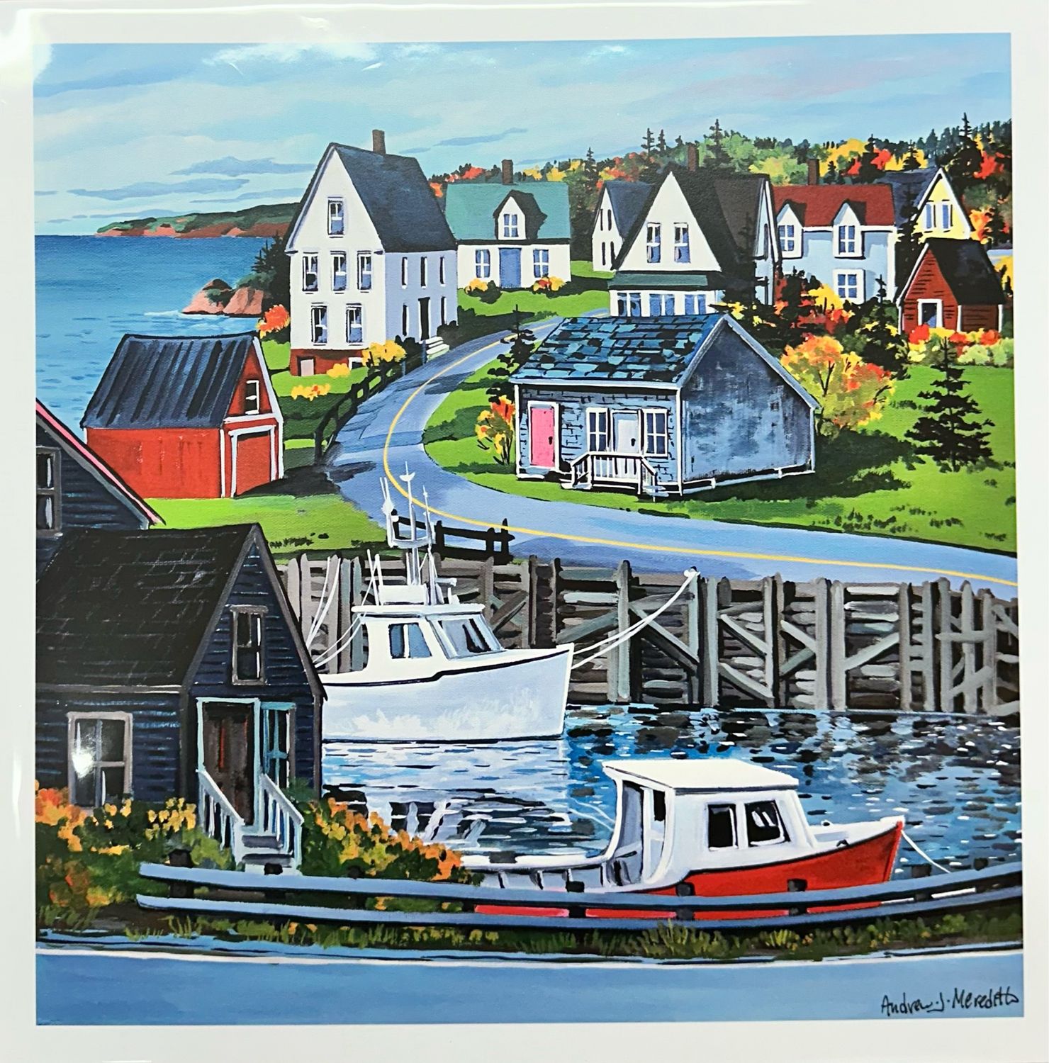 At Hall&#39;s Harbour Print - Andrew Meredith (12x12)