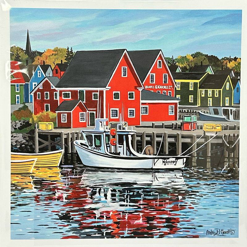 Lunenburg Waterfront Print - Andrew Meredith (12x12)