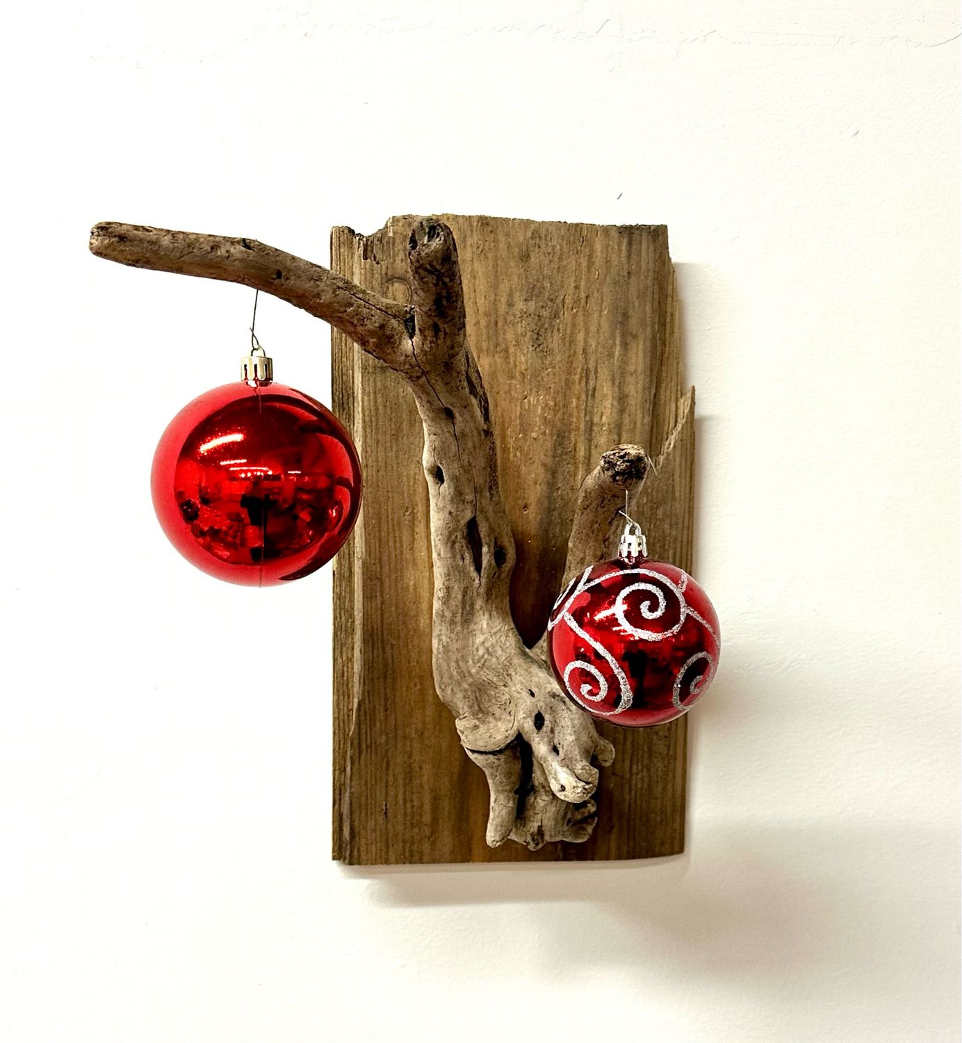 Two Bauble Wall Hanging- Jerry Walsh 