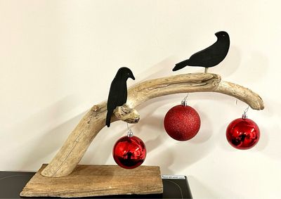 Two Crows and Three Christmas Balls - Jerry Walsh