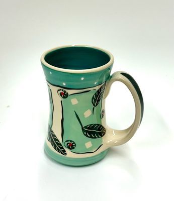 Teal Mug, Teal Inside - Keffer Pottery
