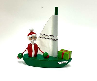 Sailboat Santa- Timberdoodle Sailboat Santa- Timberdoodle