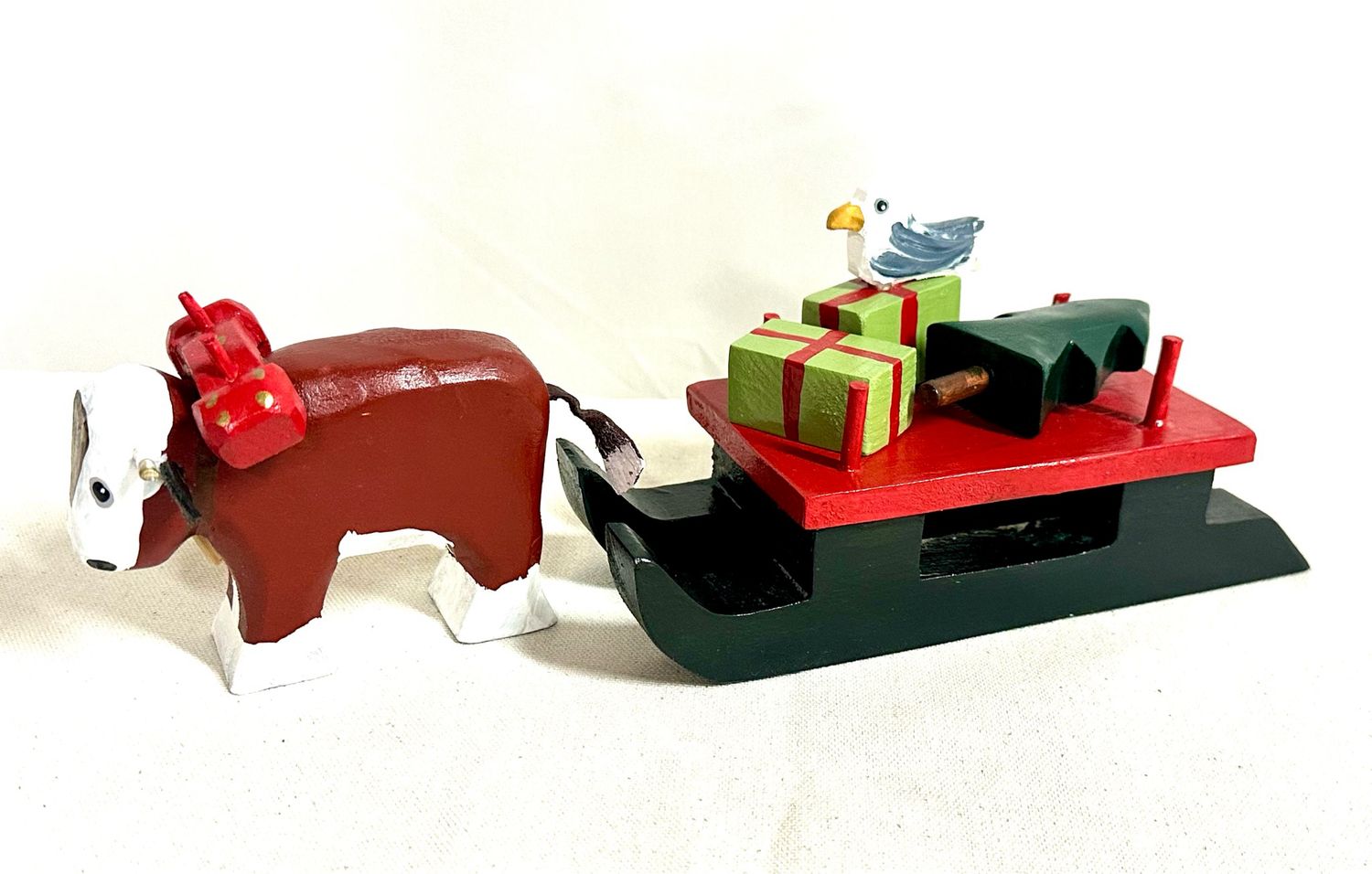 Oxen and Sled (2 pcs set) - Timberdoodle 