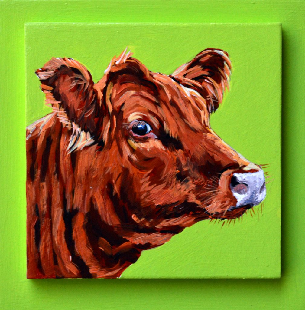 Scotia the Cow on Green 