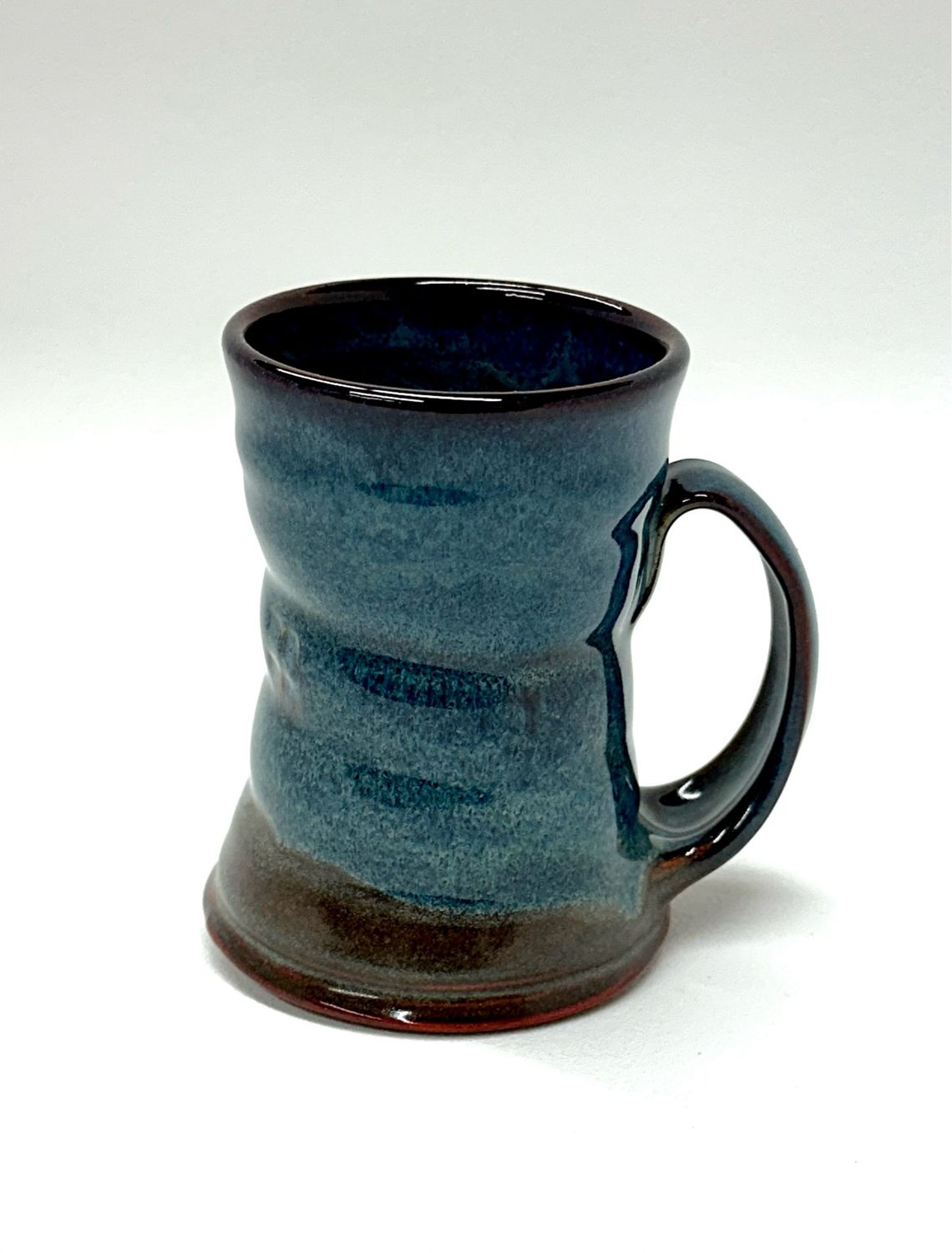 Denim &amp; Brown Mug - Darlene Keffer 