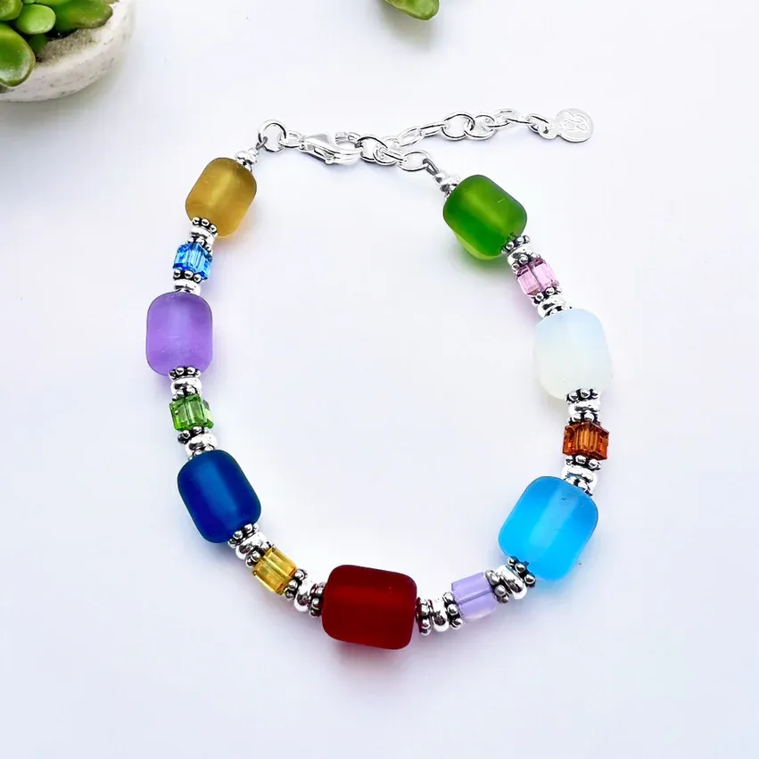 Jelly &quot;Bling&quot; Row Bracelet - Elizabeth Burry Design