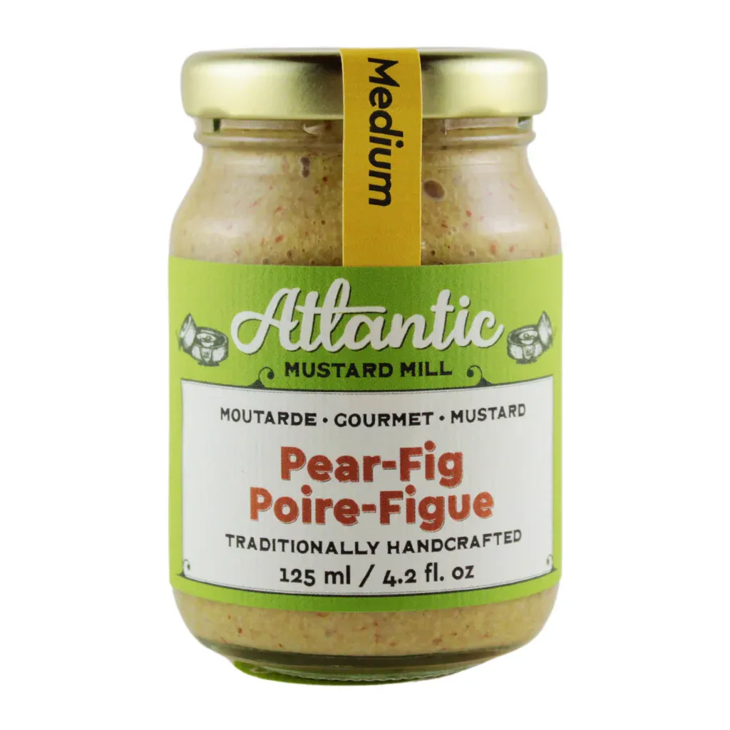 Pear &amp; Fig Mustard- Atlantic Mustard Mill