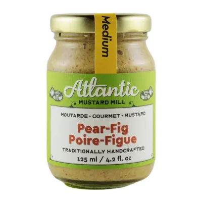 Pear &amp; Fig Mustard- Atlantic Mustard Mill