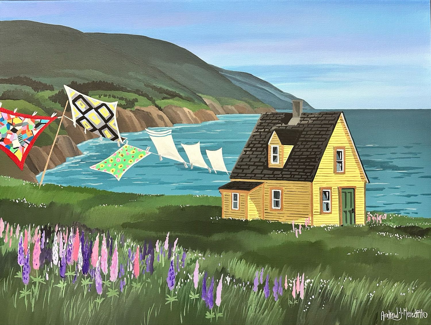 Quilts in the Wind - Cape Breton 