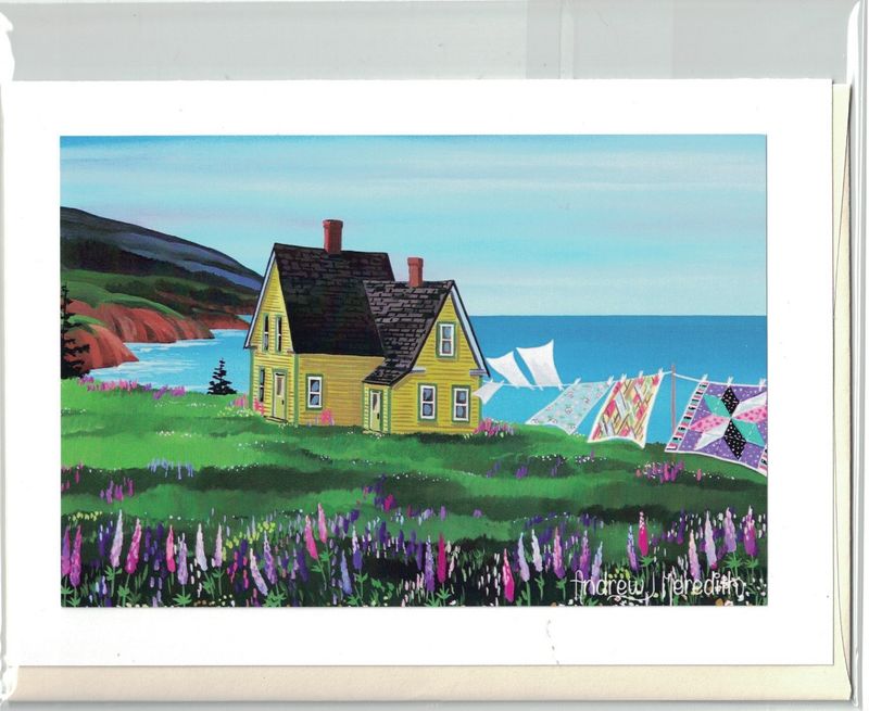 Quilts at Broad Cove Marsh Card - Andrew Meredith 