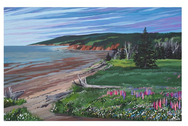 Driftwood at Economy Beach Print - Andrew Meredith (12x18)