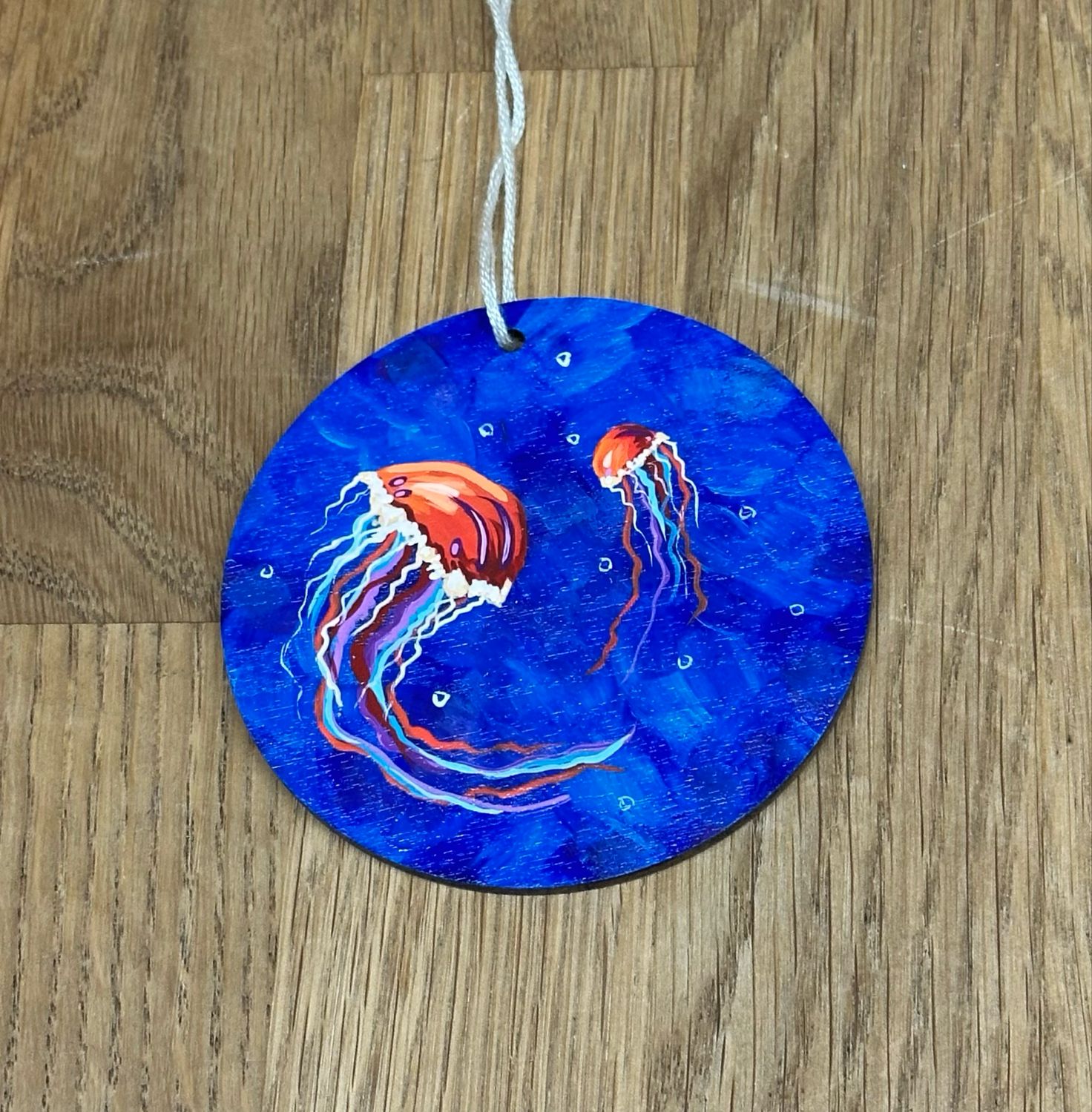 Jellyfish Round Ornament - Care Garrison