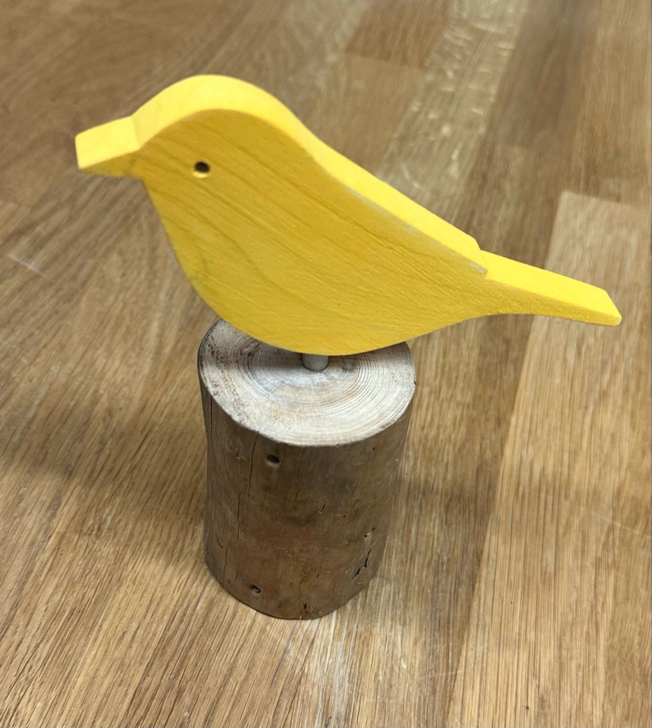 Yellow Warbler on Driftwood - Jerry Walsh