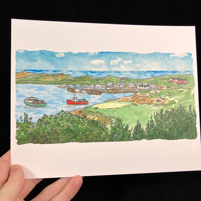 Inverness Harbour Print- Bardbardbard