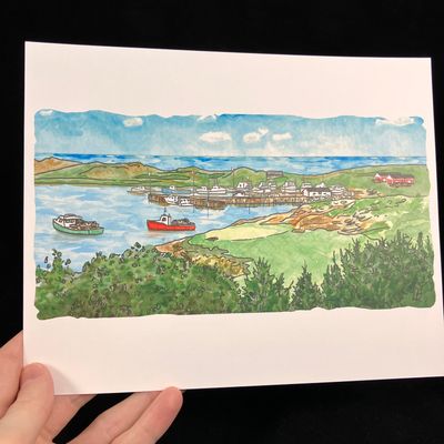Inverness Harbour Print- Bardbardbard