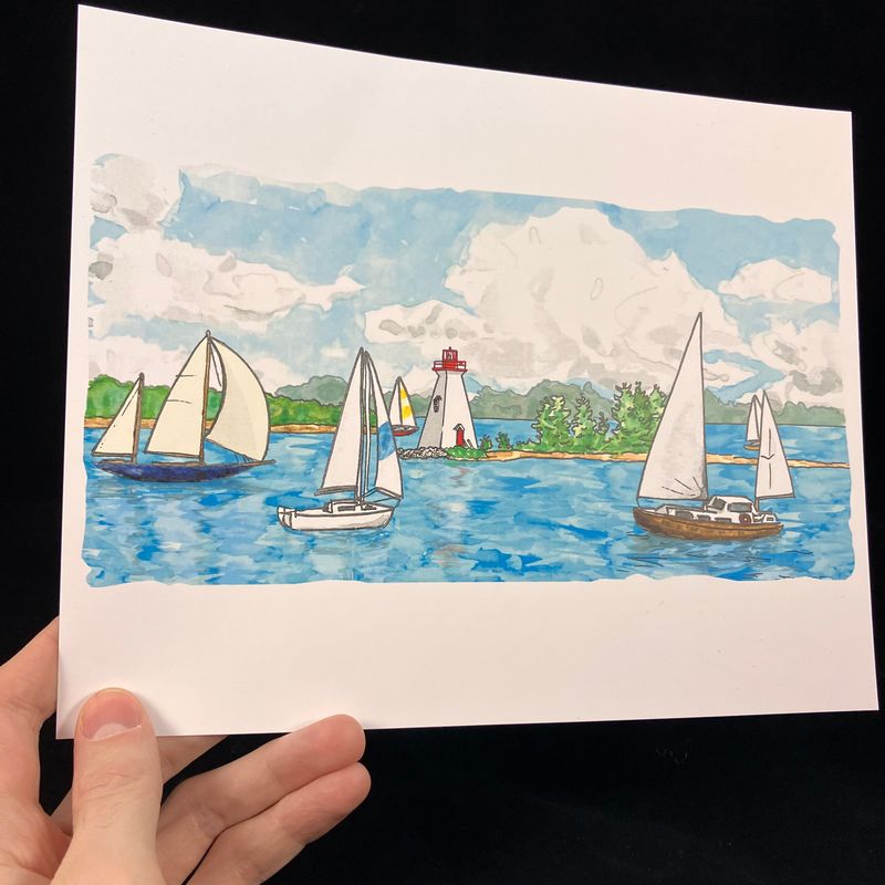 Baddeck Harbour Print- Bardbardbard