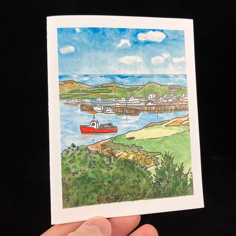Inverness Harbour Flat Card- Bardbardbard