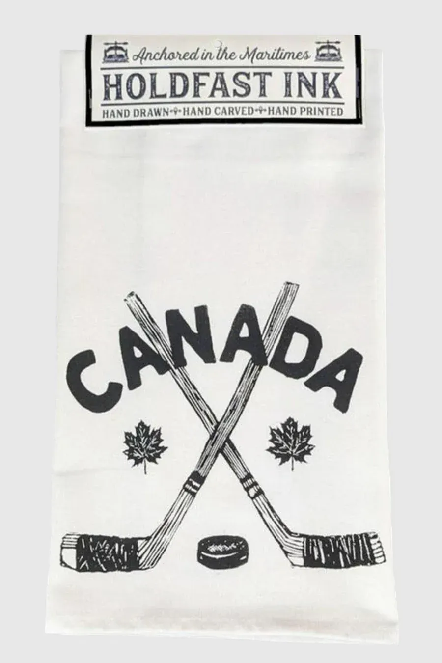 Canada Hockey Sticks Tea Towel