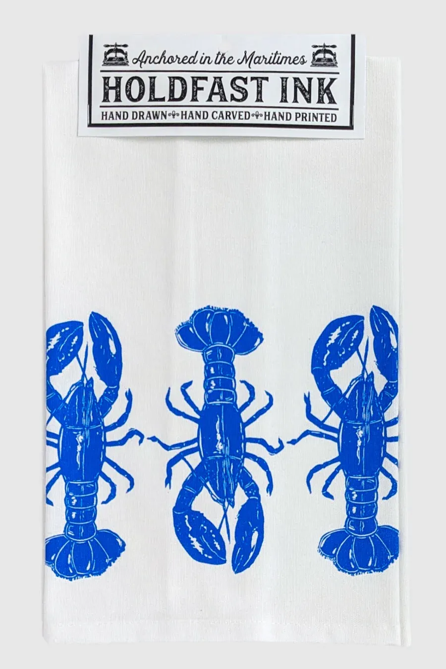 Blue Lobster Trio Tea Towel