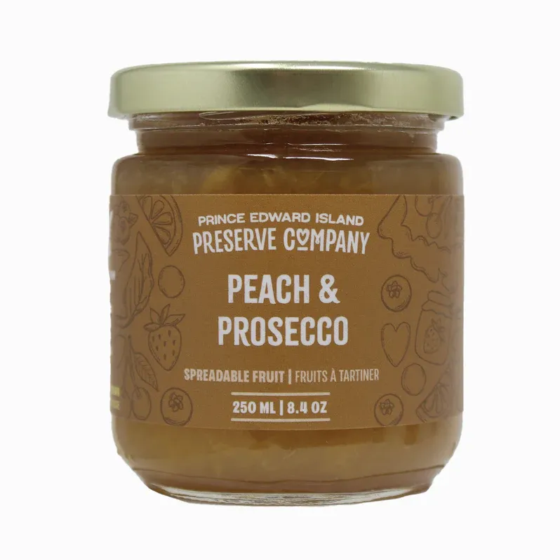 Peach and Prosecco 250ml - PEI Preserves