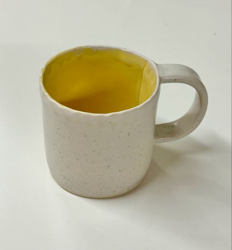 Confetti Diner Mug Yellow- Builderburner