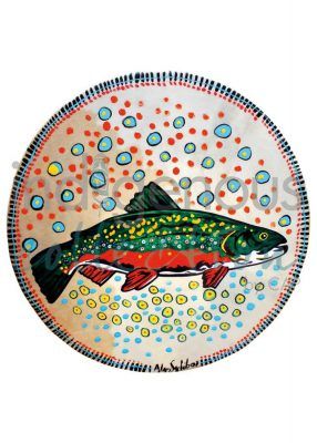 Alan Syliboy- Trout Drum Card