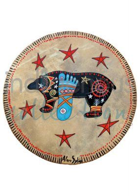 Alan Syliboy- Brown Bear Drum 1 Card