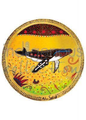 Alan Syliboy- Yellow Whale Drum Card