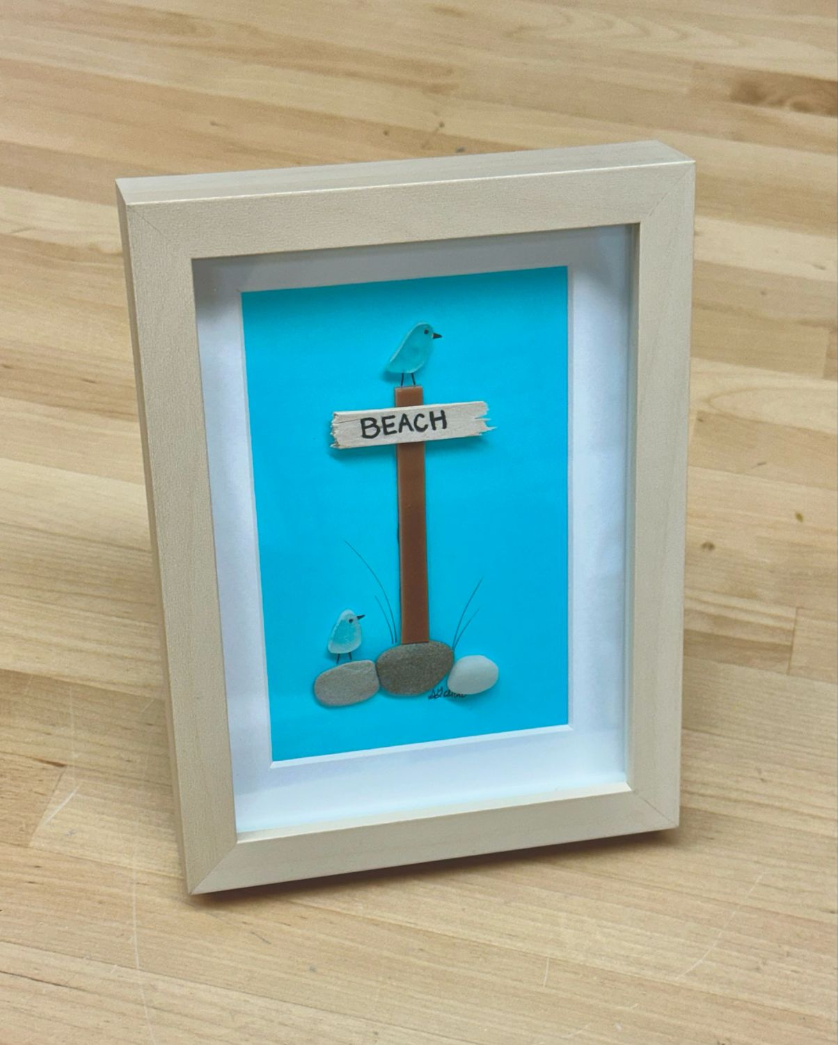 Beach Sign with Birds - Moxy