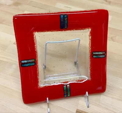 8x8 Red Plate