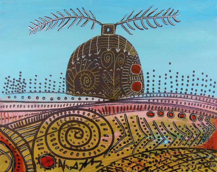 Abandoned Woman: Print on Canvas - Alan Syliboy