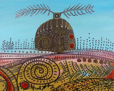 Abandoned Woman: Print on Canvas - Alan Syliboy