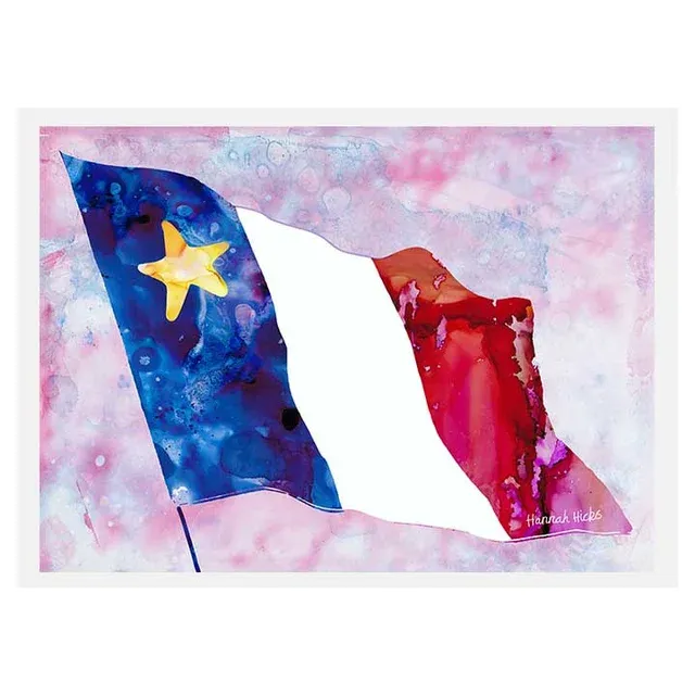 Acadian Flag Card- Hannah Hicks