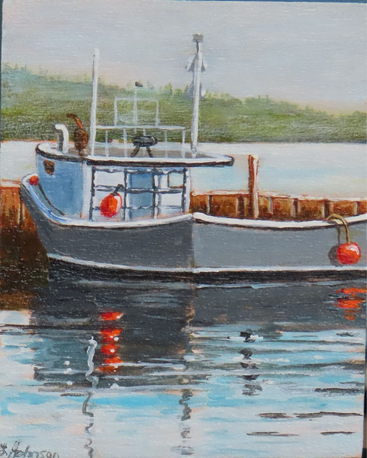 Calm, Fishing Boat 